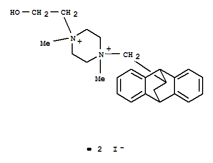 1-(9,10-dihydro-9,10-ethanoanthracen-11-ylmethyl)-4-(2-hydroxyethyl)-1,4-dimethylpiperazinediium diiodide