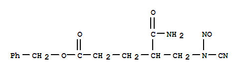 Pentanoic acid,5-amino-4-[(cyanonitrosoamino)methyl]-5-oxo-, phenylmethyl ester