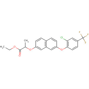 Propanoic acid,2-[[7-[2-chloro-4-(trifluoromethyl)phenoxy]-2-naphthalenyl]oxy]-, ethylester