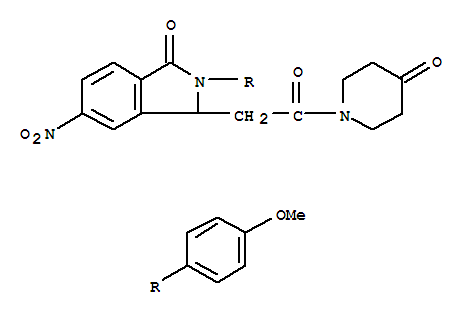 2-(4-methoxyphenyl)-5-nitro-3-[2-oxo-2-(4-oxopiperidin-1-yl)ethyl]-2,3-dihydro-1H-isoindol-1-one
