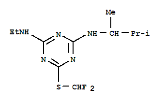 6-[(difluoromethyl)sulfanyl]-N-ethyl-N'-(3-methylbutan-2-yl)-1,3,5-triazine-2,4-diamine