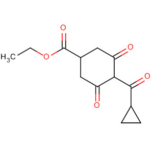 Cyclohexanecarboxylic acid, 4-(cyclopropylcarbonyl)-3,5-dioxo-, ethylester