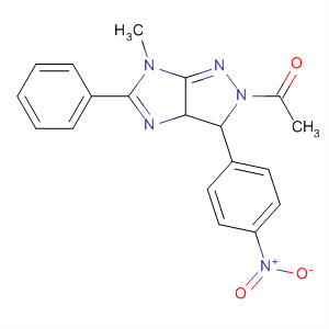 Imidazo[4,5-c]pyrazole,2-acetyl-2,3,3a,6-tetrahydro-6-methyl-3-(4-nitrophenyl)-5-phenyl-