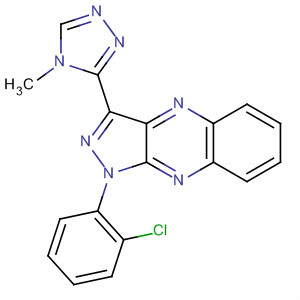 1H-Pyrazolo[3,4-b]quinoxaline,1-(2-chlorophenyl)-3-(4-methyl-4H-1,2,4-triazol-3-yl)-
