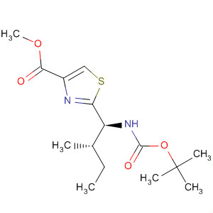 4-Thiazolecarboxylic acid,2-[(1S,2S)-1-[[(1,1-dimethylethoxy)carbonyl]amino]-2-methylbutyl]-,methyl ester