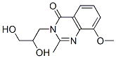 4(3H)-Quinazolinone,  3-(2,3-dihydroxypropyl)-8-methoxy-2-methyl-