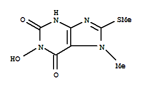 1-hydroxy-7-methyl-8-(methylsulfanyl)-3,7-dihydro-1H-purine-2,6-dione