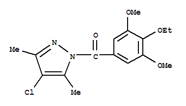 4-chloro-1-[(4-ethoxy-3,5-dimethoxyphenyl)carbonyl]-3,5-dimethyl-1H-pyrazole