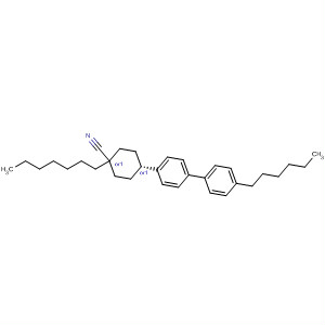 Cyclohexanecarbonitrile, 1-heptyl-4-(4'-hexyl[1,1'-biphenyl]-4-yl)-, cis-