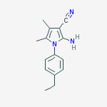 2-Amino-1-(4-ethylphenyl)-4,5-dimethyl-1H-pyrrole-3-carbonitrile