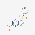 Ethanone, 1-[1-(phenylsulfonyl)-1H-pyrrolo[2,3-b]pyridin-5-yl]-