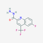 6-Fluoro-4-(trifluoromethyl)quinoline-2-carbohydrazide ,97%