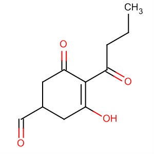 3-Cyclohexene-1-carboxaldehyde, 3-hydroxy-5-oxo-4-(1-oxobutyl)-
