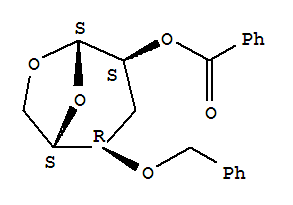 .beta.-L-ribo-Hexopyranose, 1,6-anhydro-3-deoxy-4-O-(phenylmethyl)-, benzoate