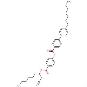 [1,1'-Biphenyl]-4-carboxylic acid, 4'-heptyl-,4-[[[1-(cyanomethyl)heptyl]oxy]carbonyl]phenyl ester