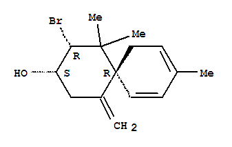 Spiro[5.5]undeca-7,9-dien-3-ol,2-bromo-1,1,9-trimethyl-5-methylene-, [2R-(2a,3a,6a)]-