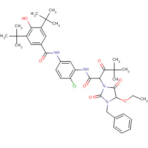 Benzamide,N-[4-chloro-3-[[2-[4-ethoxy-2,5-dioxo-3-(phenylmethyl)-1-imidazolidinyl]-4,4-dimethyl-1,3-dioxopentyl]amino]phenyl]-3,5-bis(1,1-dimethylethyl)-4-hydroxy-