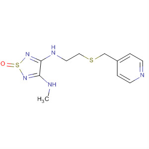 1,2,5-Thiadiazole-3,4-diamine,N-methyl-N'-[2-[(4-pyridinylmethyl)thio]ethyl]-, 1-oxide