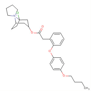 Spiro[8-azoniabicyclo[3.2.1]octane-8,1'-pyrrolidinium],3-[[(4-butoxyphenyl)hydroxyphenylacetyl]oxy]-, chloride