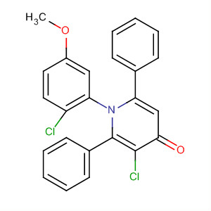 4(1H)-Pyridinone, 3-chloro-1-(2-chloro-5-methoxyphenyl)-2,6-diphenyl-