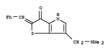 2-Benzylidene-6-((dimethylamino)methyl)-2H-thieno(3,2-b)pyrrol-3(4H)-one