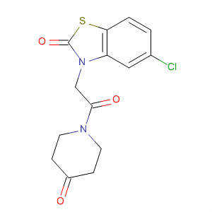 4-Piperidinone, 1-[(5-chloro-2-oxo-3(2H)-benzothiazolyl)acetyl]-