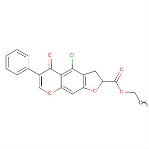 5H-Furo[3,2-g][1]benzopyran-2-carboxylic acid,4-chloro-2,3-dihydro-5-oxo-6-phenyl-, ethyl ester