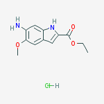 ETHYL 6-AMINO-5-METHOXYINDOLE-2-CARBOXYLATE HYDROCHLORIDE