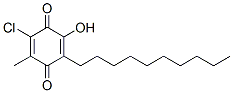 3-chloro-5-hydroxy-2-methyl-6-decyl-1,4-benzoquinone