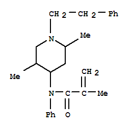 N-[2,5-dimethyl-1-(2-phenylethyl)piperidin-4-yl]-2-methyl-N-phenylprop-2-enamide