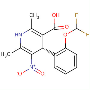 3-Pyridinecarboxylic acid,4-[2-(difluoromethoxy)phenyl]-1,4-dihydro-2,6-dimethyl-5-nitro-, (S)-