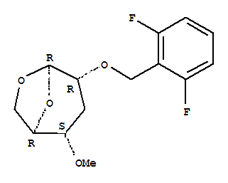 .beta.-ribo-Hexopyranose, 1,6-anhydro-3-deoxy-2-O-(2,6-difluorophenyl)methyl-4-O-methyl-