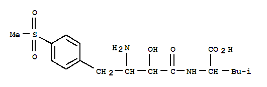 N-{(2S,3R)-3-amino-2-hydroxy-4-[4-(methylsulfonyl)phenyl]butanoyl}-L-leucine
