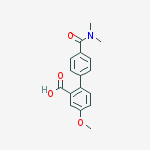 2-[4-(dimethylcarbamoyl)phenyl]-5-methoxybenzoic Acid