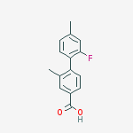 4-(2-fluoro-4-methylphenyl)-3-methylbenzoic Acid