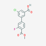 3-chloro-5-(3-fluoro-4-methoxycarbonylphenyl)benzoic Acid