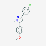1H-Pyrazole, 3-(4-chlorophenyl)-4,5-dihydro-5-(4-methoxyphenyl)-