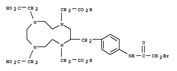 4-bromoacetamidobenzyl-1,4,7,10-tetraazacyclododecane-N,N,N,N-tetraacetic acid