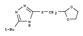 3-(1，1-dimethylethyl)-5-(ethoxycarboxy)-methylthio-1，2，4-triazole