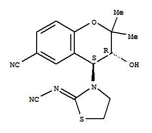 Cyanamide,[3-(6-cyano-3,4-dihydro-3-hydroxy-2,2-dimethyl-2H-1-benzopyran-4-yl)-2-thiazolidinylidene]-,trans-