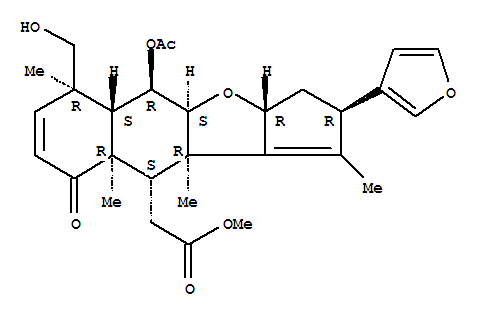 2H-Cyclopenta[b]naphtho[2,3-d]furan-10-aceticacid,5-(acetyloxy)-2-(3-furanyl)-3,3a,4a,5,5a,6,9,9a,10,10a-decahydro-6-(hydroxymethyl)-1,6,9a,10a-tetramethyl-9-oxo-,methyl ester, (2R,3aR,4aS,5R,5aS,6R,9aR,10S,10aR)-