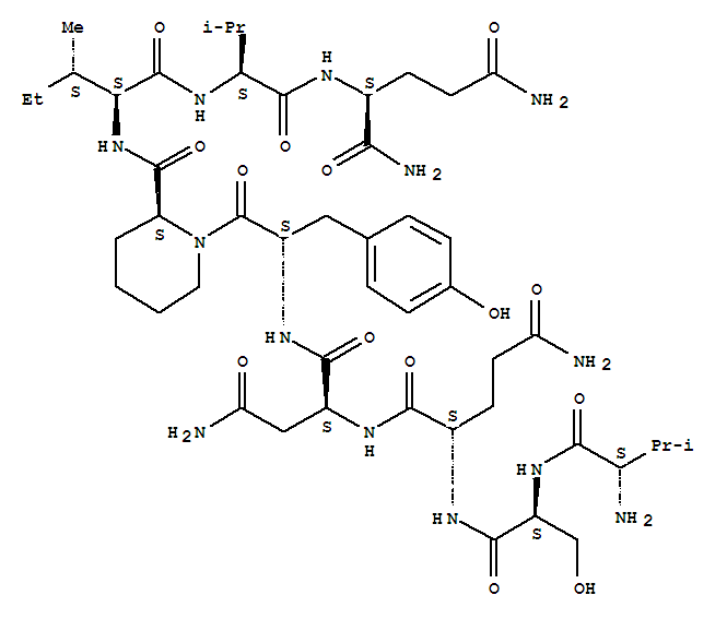 N-{[(2S)-1-(L-valyl-L-seryl-L-glutaminyl-L-asparaginyl-L-tyrosyl)piperidin-2-yl]carbonyl}-L-isoleucyl-L-valyl-L-glutamamide