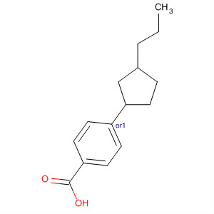 Benzoic acid, 4-(3-propylcyclopentyl)-, trans-