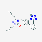 3H-1,2,4-triazol-3-one, 2,5-dibutyl-2,4-dihydro-4-[[2'-(2H-tetrazol-5-yl)[1,1'-biphenyl]-4-yl]methyl]-