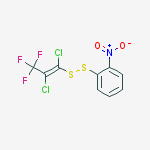 (1E)-1,2-dichloro-3,3,3-trifluoroprop-1-en-1-yl 2-nitrophenyl disulfide