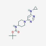[1-(6-CyclopropylaMino-pyriMidin-4-yl)-piperidin-4-yl]-carbaMic acid tert-butyl ester
