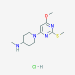 1-(6-Methoxy-2-(methylthio)pyrimidin-4-yl)-N-methylpiperidin-4-amine hydrochloride