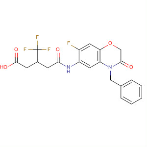 Pentanoic acid,5-[[7-fluoro-3,4-dihydro-3-oxo-4-(phenylmethyl)-2H-1,4-benzoxazin-6-yl]amino]-5-oxo-3-(trifluoromethyl)-