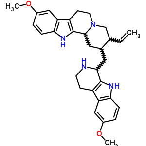 3-ethenyl-9-methoxy-2-[(6-methoxy-2,3,4,9-tetrahydro-1H-beta-carbolin-1-yl)methyl]-1,2,3,4,6,7,12,12b-octahydroindolo[2,3-a]quinolizine