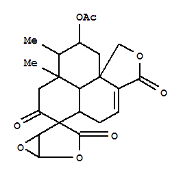 Spiro[2,6-dioxabicyclo[3.1.0]hexane-4,6'-[1H,6H]phenaleno[1,9a-c]furan]-3,3',7'(5'H,8'H)-trione,10'-(acetyloxy)-5'a,8'a,9',10',11',11'b-hexahydro-8'a,9'-dimethyl-, [5'aR-[5'aa,6'b(1R*,5S*),8'aa,9'a,10'a,11'aS*,11'bb]]-